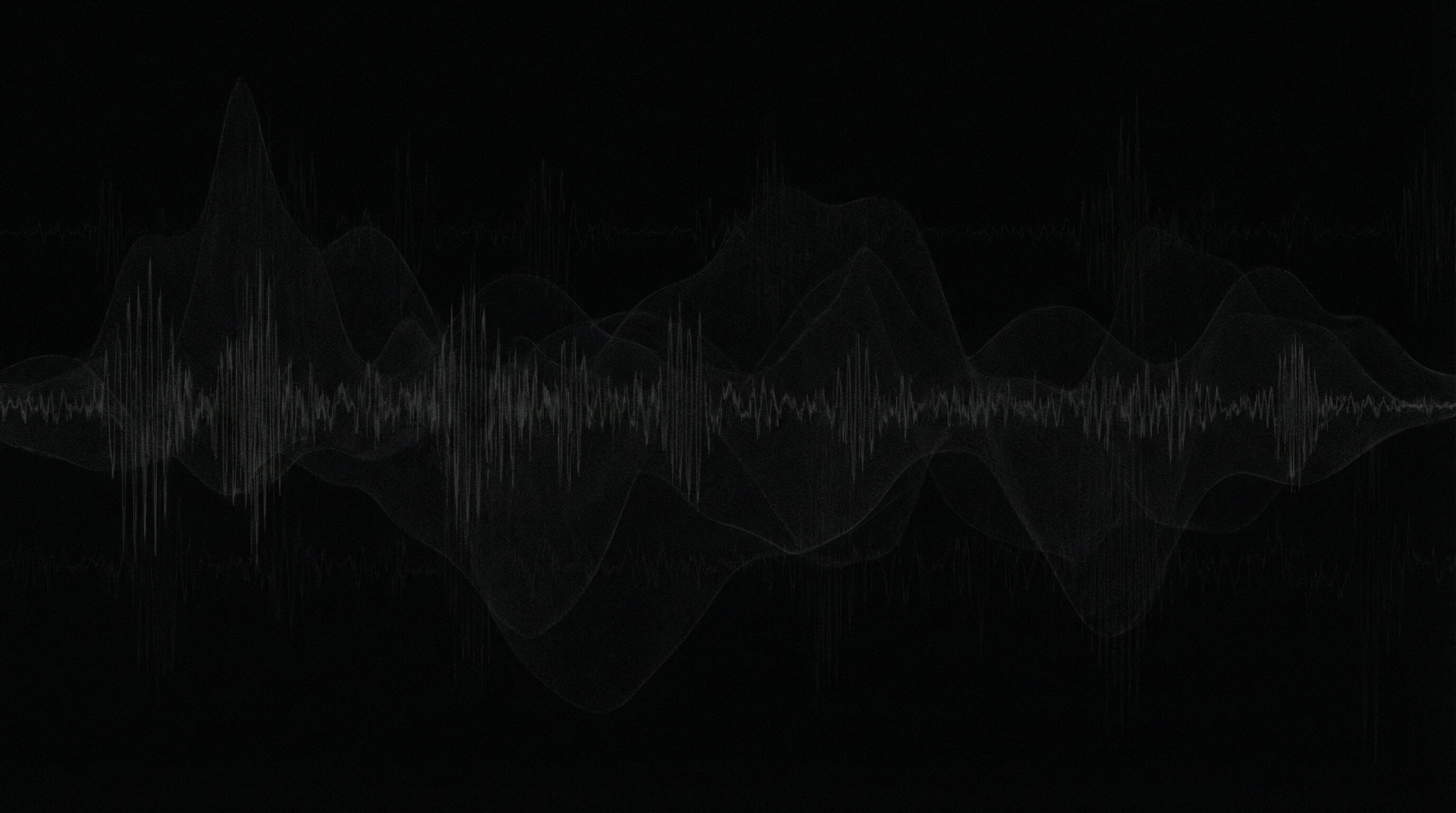 Abstract dark waveform background